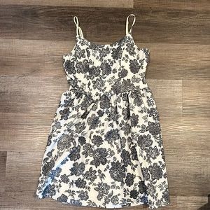 Black and white floral nice dress